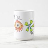 宇宙の女の子: 外国のマグ コーヒーマグカップ (中央)
