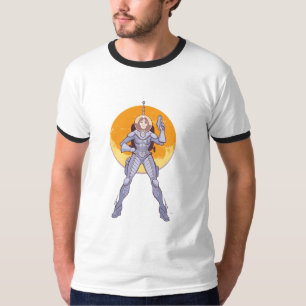 宇宙の女の子-突き棒 Tシャツ