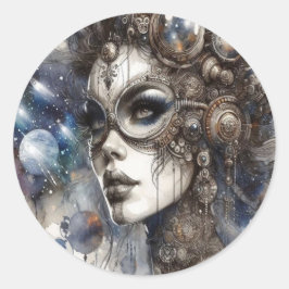 宇宙の女性 ラウンドシール