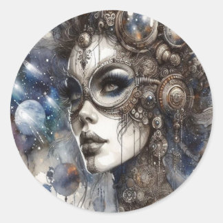 宇宙の女性 ラウンドシール