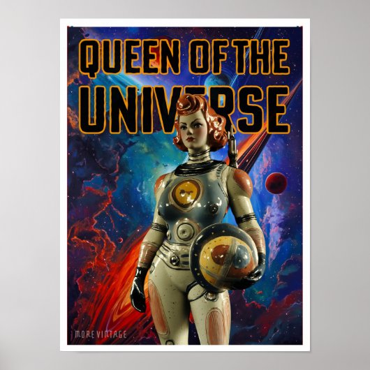 宇宙の女王サイエンスフィクションのプリント ポスター (正面)