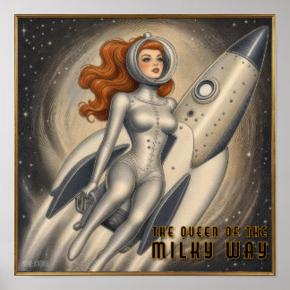 宇宙の女王サイエンスフィクション プリント