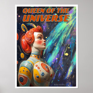 宇宙の女王サイファイプリント ポスター