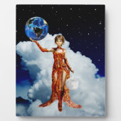宇宙の女神のプレート フォトプラーク (正面)