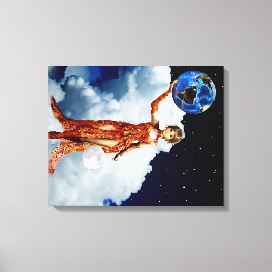 宇宙の女神キャンバスプリント キャンバスプリント (正面)