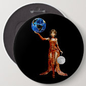 宇宙の女神ボタン 缶バッジ (正面&裏面)