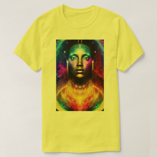 宇宙の女神 Tシャツ (デザイン正面)