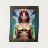 宇宙の妖精の黄金時代by Xzendor7 タペストリー (正面)