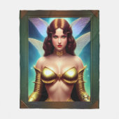 宇宙の妖精の黄金時代by Xzendor7 フリースブランケット (正面)