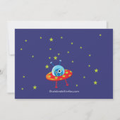 宇宙の子供の誕生日のパーティの招待状 招待状 (裏面)