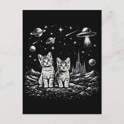宇宙の子猫たち 宇宙の猫 ポストカード (正面)