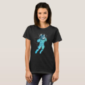 宇宙の子猫Ⅰ ネコの宇宙飛行士 Tシャツ (正面フル)