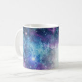 宇宙の宇宙疑問に思抽象芸術を越えて コーヒーマグカップ (正面左)