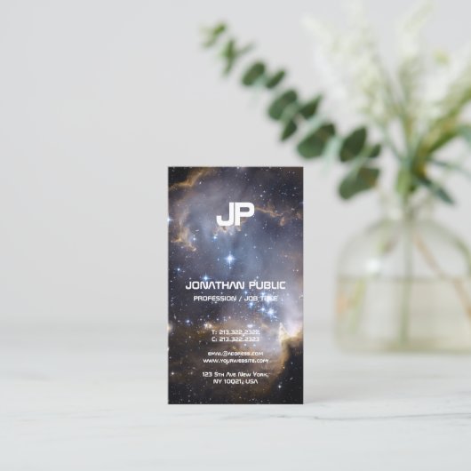 宇宙の宇宙科学の物理学のモノグラムのな平野 名刺 (スタンド正面)