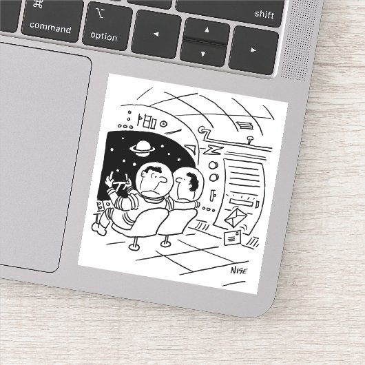 宇宙の宇宙船がメールを届ける シール (詳細)