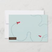 宇宙の宇宙飛行士の誕生日のサンキューカード サンキューカード (裏面)