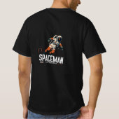 宇宙の宇宙飛行士クール- Dream用銀河系Tシャツ Tシャツ (裏面)