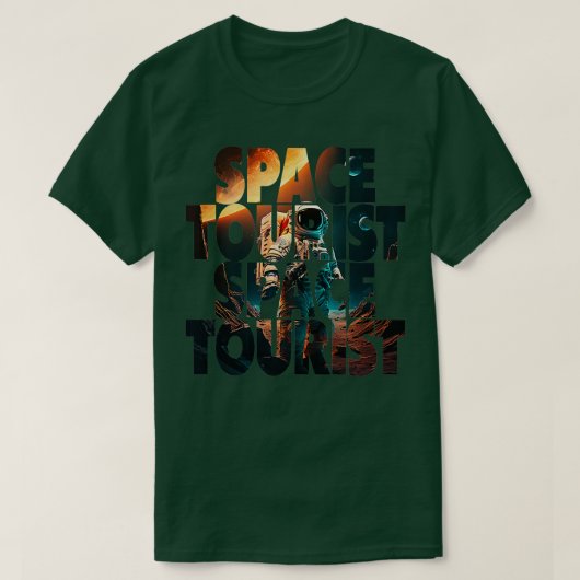 宇宙の宇宙飛行士宇宙宇宙飛行士バンク Tシャツ (デザイン正面)
