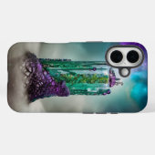 宇宙の宝石とガラス\|/宇宙AIアート Case-Mate iPhoneケース (裏面 (横))