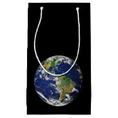 宇宙の小さいギフトバッグからの惑星の地球 スモールペーパーバッグ (正面)