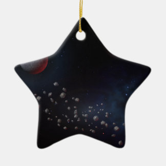 宇宙の小惑星及び惑星 セラミックオーナメント