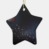 宇宙の小惑星及び惑星 セラミックオーナメント (左)