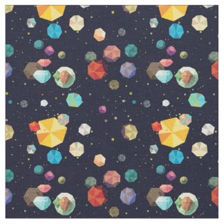 宇宙の小惑星 ファブリック