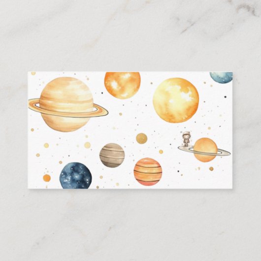 宇宙の少年たち 赤ちゃんのお祝い  おむつくじ チケット エンクロージャーカード (裏面)