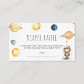 宇宙の少年たち 赤ちゃんのお祝い  おむつくじ チケット エンクロージャーカード (正面)