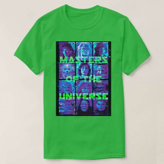 宇宙の巨匠グリッチ Tシャツ (デザイン正面)