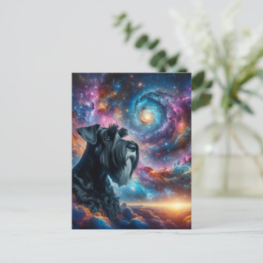 宇宙の巨大シュナウザー ポストカード (スタンド正面)