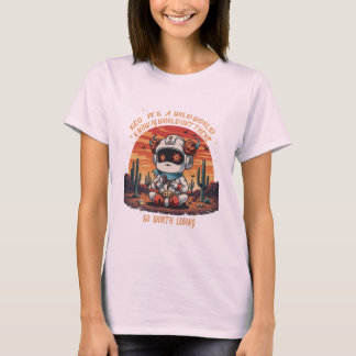 宇宙の平和と野生世界 Tシャツ