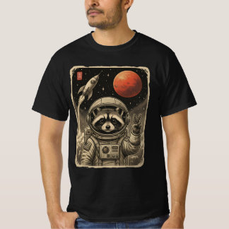 宇宙の平和維持者: 自撮りする宇宙飛行士 Tシャツ