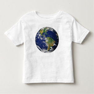 宇宙の幼児の女の子のからの惑星の地球」Tシャツ トドラーTシャツ