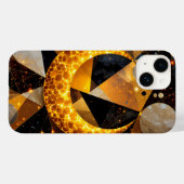 宇宙の幾何学星を持つ黄金の三日月 Case-Mate iPhoneケース (裏面 (横))