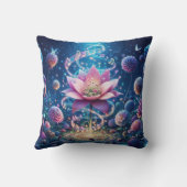 宇宙の庭の魅惑的なメロディー クッション (裏面)