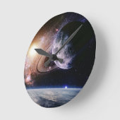 宇宙の彼方 ラウンド壁時計 (傾斜)