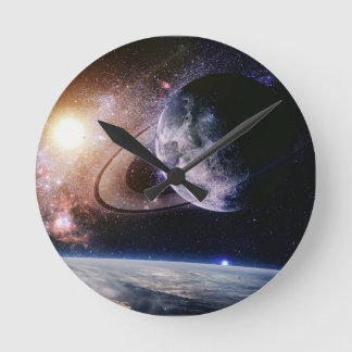 宇宙の彼方 ラウンド壁時計