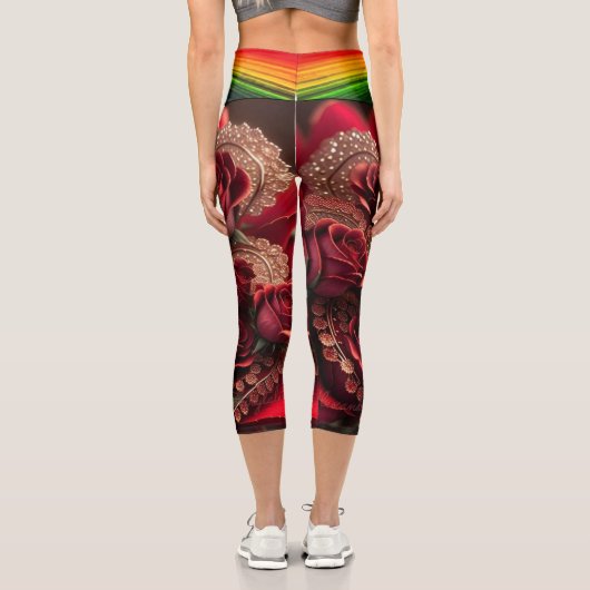 宇宙の心地よいあなたのアクティブなライフスタイルレギンス カプリレギンス (裏面)