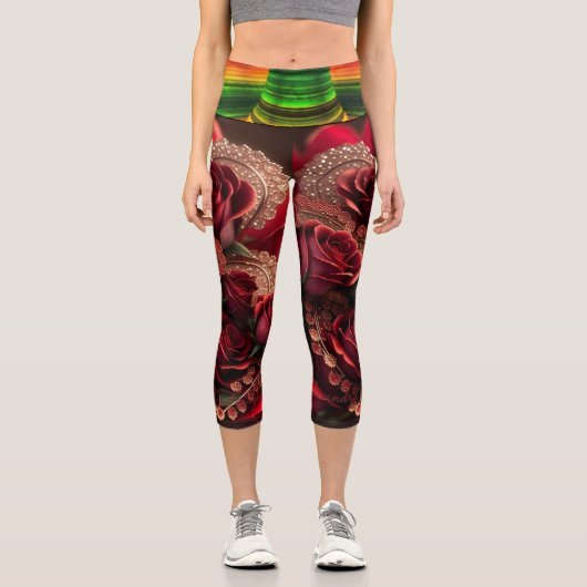 宇宙の心地よいあなたのアクティブなライフスタイルレギンス カプリレギンス (正面)