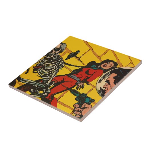 宇宙の恐怖-ヴィンテージの空想科学小説の漫画の芸術 タイル (側面)