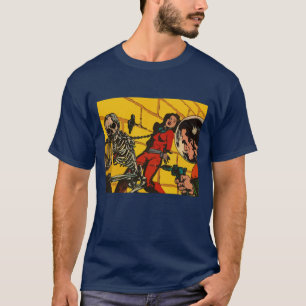 宇宙の恐怖-ヴィンテージの空想科学小説の漫画の芸術 Tシャツ