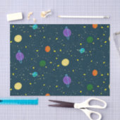 宇宙の惑星と星の未知の銀河系 薄葉紙 (クラフト)