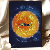 宇宙の惑星の男の子の最初の誕生日招待状 招待状