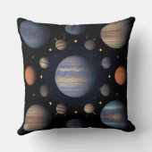 宇宙の惑星の配置 クッション (裏面)