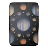 宇宙の惑星の配置 バスマット (正面縦)