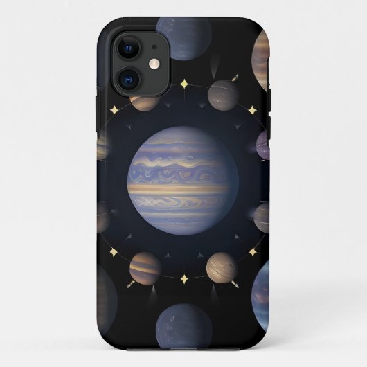 宇宙の惑星の配置 Case-Mate iPhoneケース (裏面)