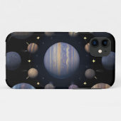 宇宙の惑星の配置 Case-Mate iPhoneケース (裏面(横))