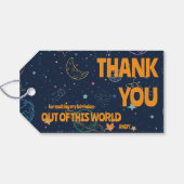 宇宙の惑星スター誕生日お願いありがとう ギフトタグ (裏面横)