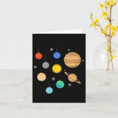 宇宙の惑星 カード (黄色い花)